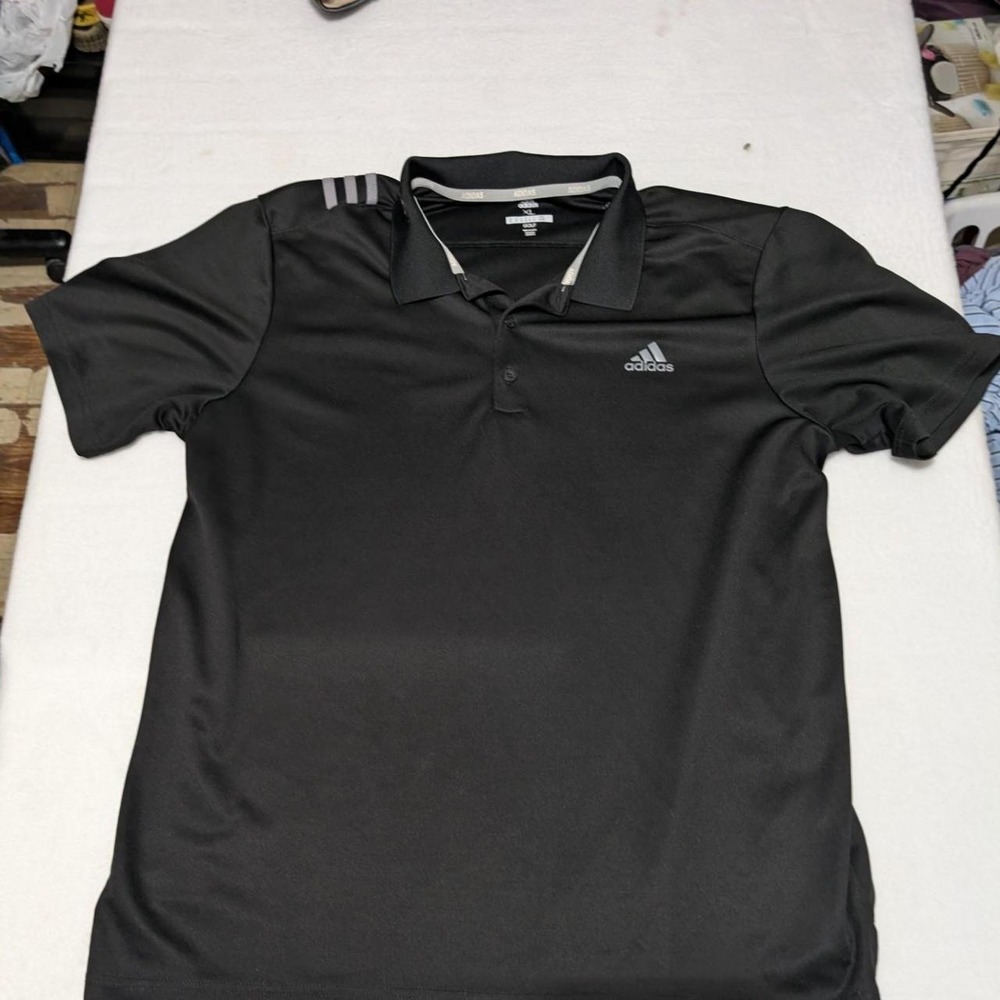 Adidas Black Polo Golf‎ Shirt Size XL